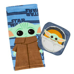 Star Wars Baby Yoda Kids Bath Towel and Washcloth Set