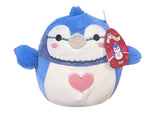 Squishmallows 8" Babs the Bluejay with Pink Heart