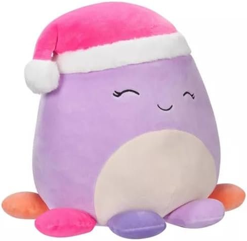 Squishmallows 5" Beula the Octopus with Santa Hat