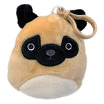 Squishmallows 3.5" Clip-On Prince the Pug Dog