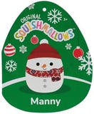 Squishmallows 8" Manny the Snowman with Red Hat