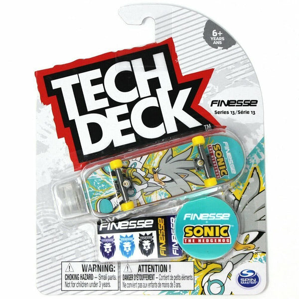 Tech Deck Mini Skateboards Finesse Series 13 Sonic Silver