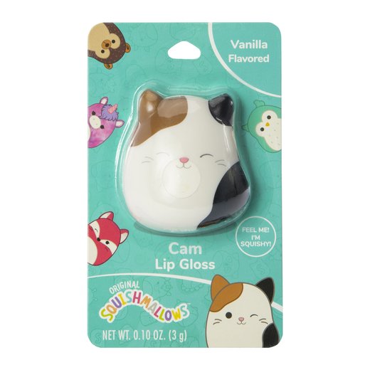 Squishmallows Squishy Shaped Lip Gloss Cam the Cat Vanilla