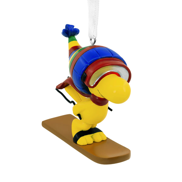 Hallmark Peanuts Woodstock on Snowboard Ornament