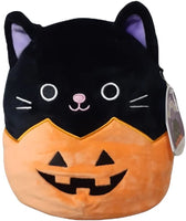 Squishmallows Halloween 8" Autumn Black Cat Pumpkin