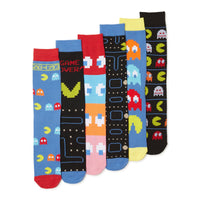 Pac-Man 6 Pack Mens Crew Socks