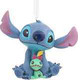 Hallmark Disney Lilo & Stitch Stitch with Scrump Christmas Ornament